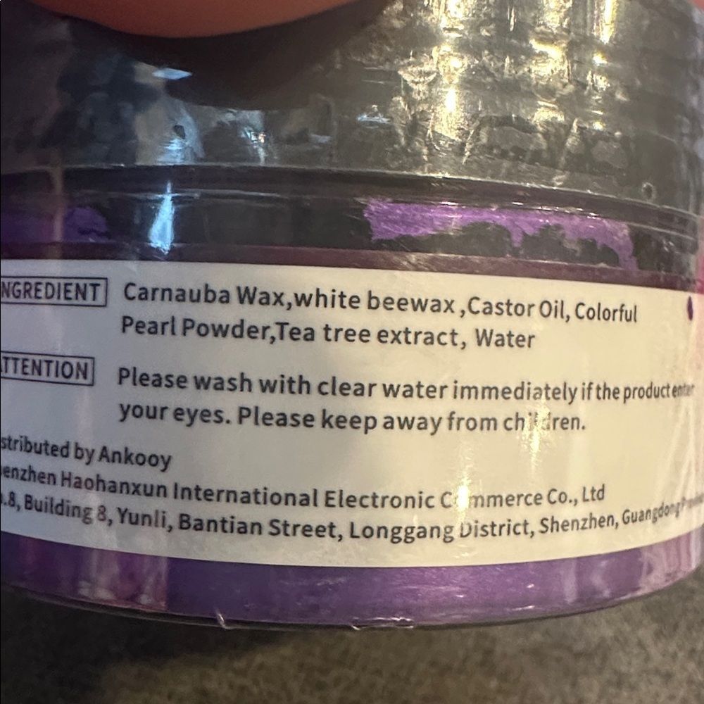Ankooy Purple Temporary Hair Color Wax For Dress Up Fun - Picture 3 of 3